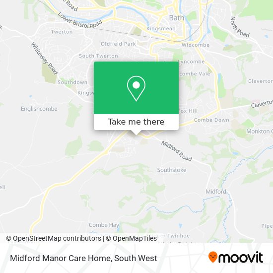 Midford Manor Care Home map