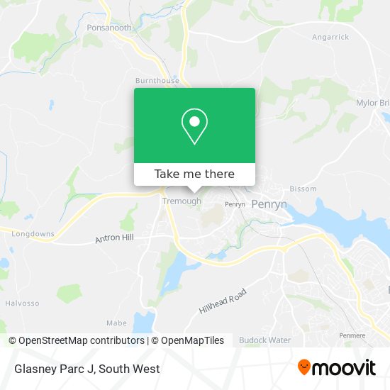 Glasney Parc J map