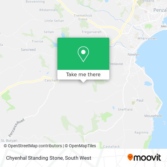 Chyenhal Standing Stone map