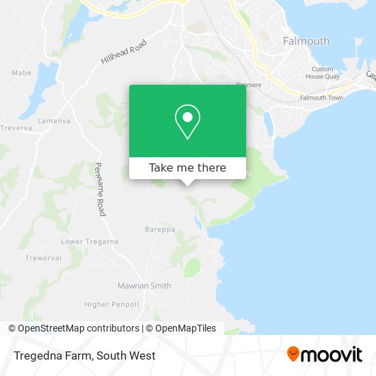 Tregedna Farm map