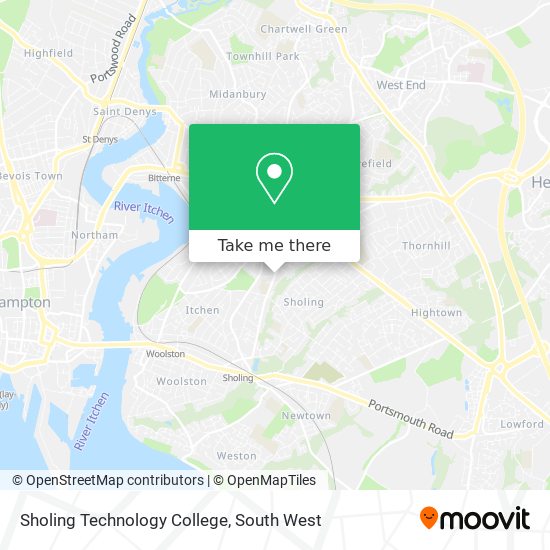 Sholing Technology College map