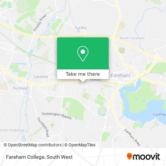 Fareham College map