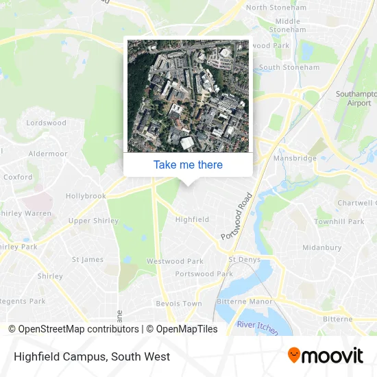 How to Get to Highfield Campus in Southampton by Bus, Train or Ferry?