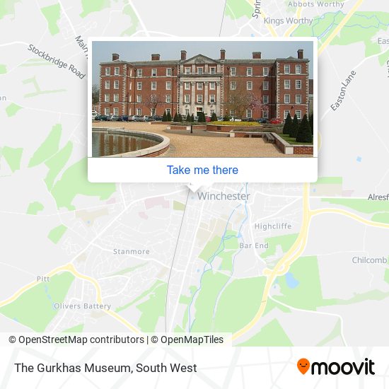 The Gurkhas Museum map