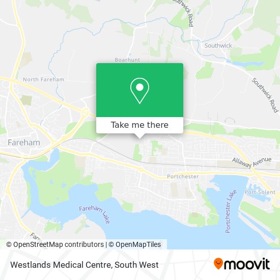 Westlands Medical Centre map