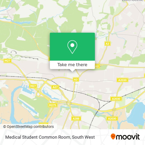 Medical Student Common Room map