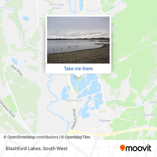 Blashford Lakes map