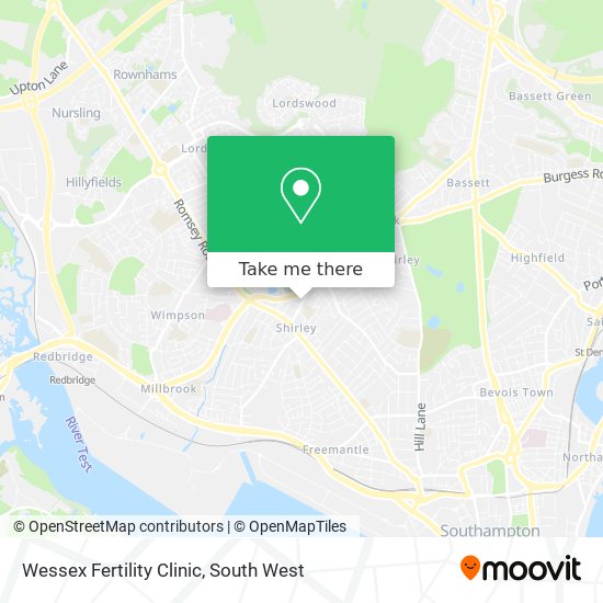 Wessex Fertility Clinic map