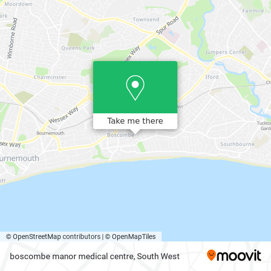 boscombe manor medical centre map