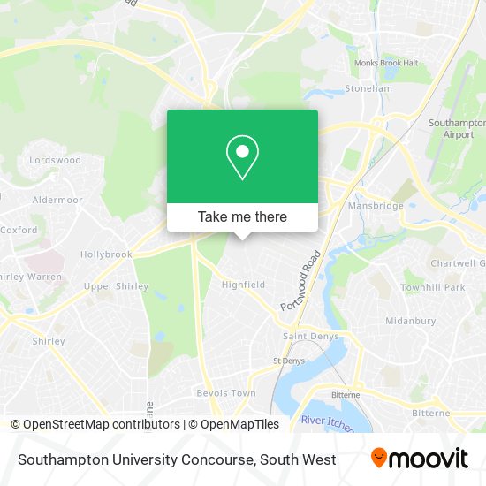 Southampton University Concourse map