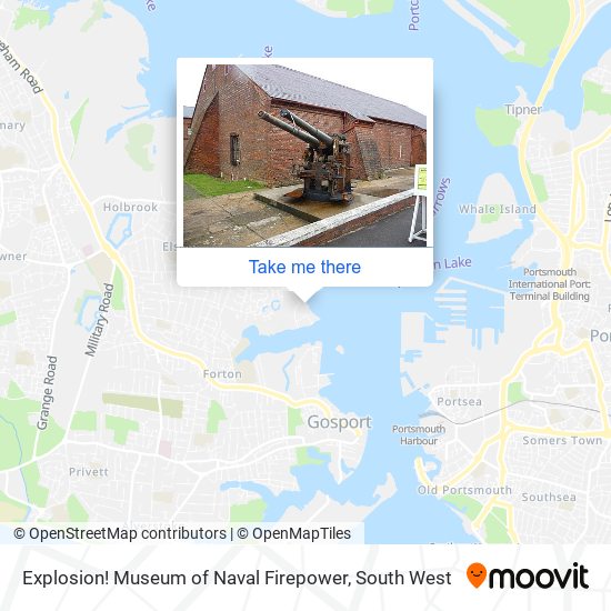 Explosion! Museum of Naval Firepower map