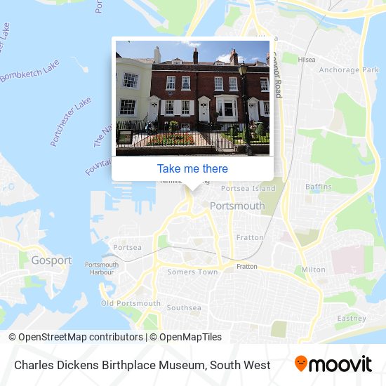 Charles Dickens Birthplace Museum map