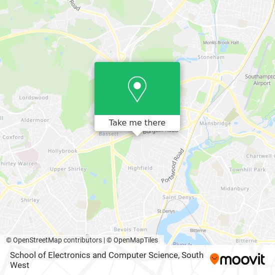 School of Electronics and Computer Science map