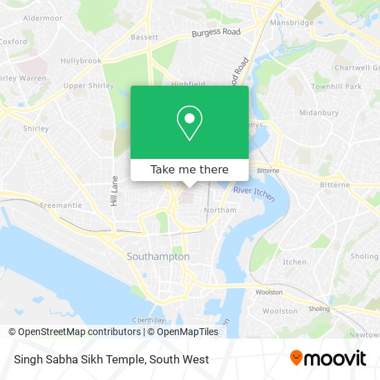 Singh Sabha Sikh Temple map