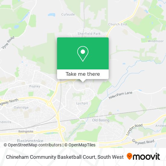 Chineham Community Basketball Court map