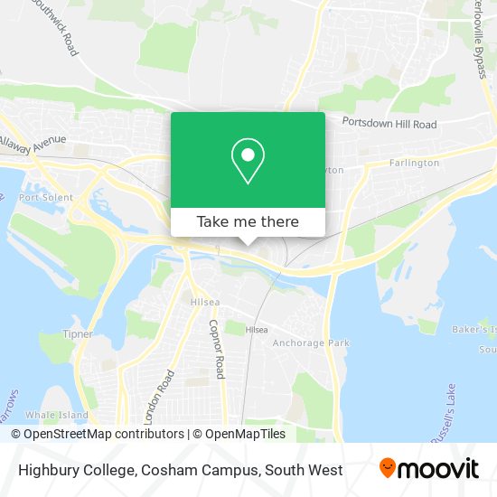 Highbury College, Cosham Campus map