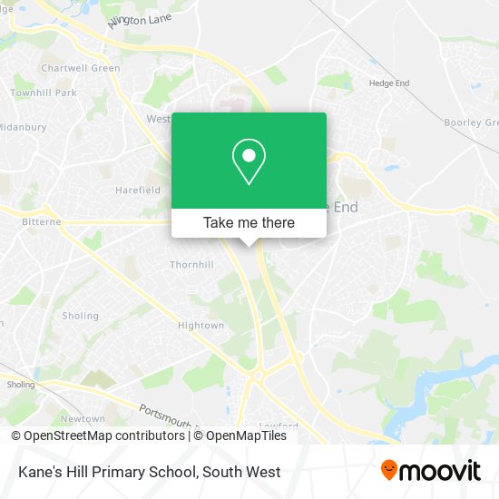 Kane's Hill Primary School map