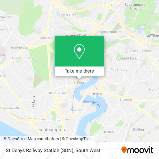 St Denys Railway Station (SDN) map