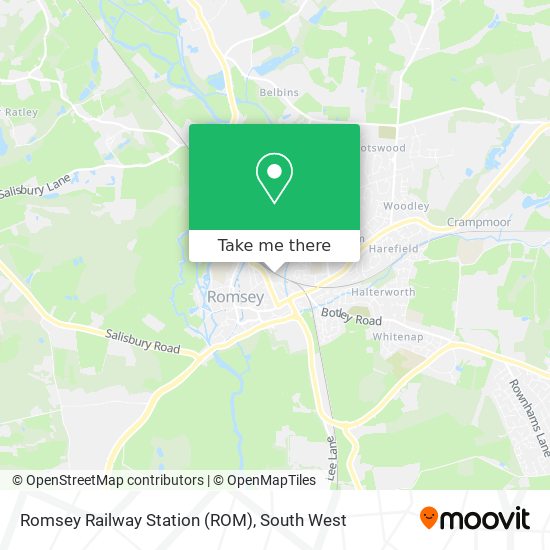 Romsey Railway Station (ROM) map