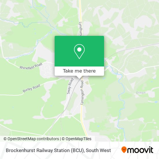 Brockenhurst Railway Station (BCU) map