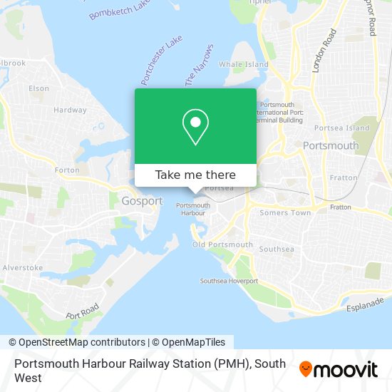 Portsmouth Harbour Railway Station (PMH) map