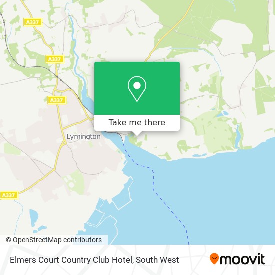 Elmers Court Country Club Hotel map