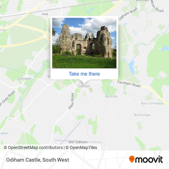 Odiham Castle map