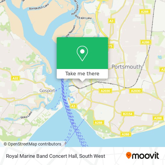 Royal Marine Band Concert Hall map