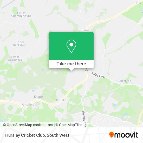 Hursley Cricket Club map