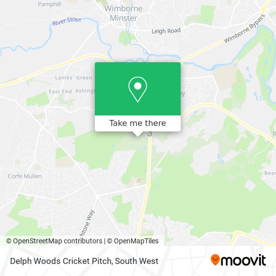 Delph Woods Cricket Pitch map