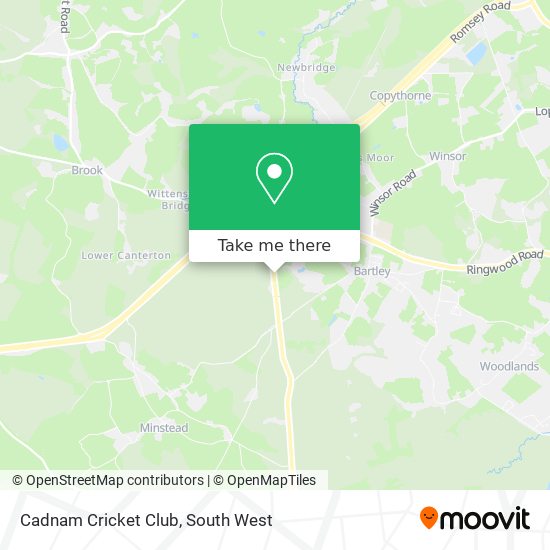 Cadnam Cricket Club map