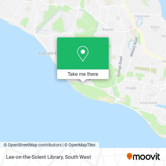 Lee-on-the-Solent Library map
