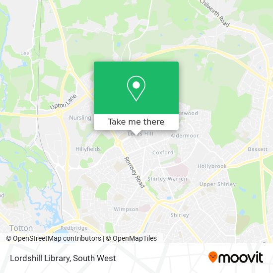 Lordshill Library map