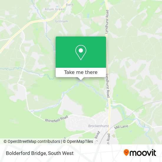 Bolderford Bridge map