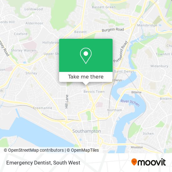 Emergency Dentist map