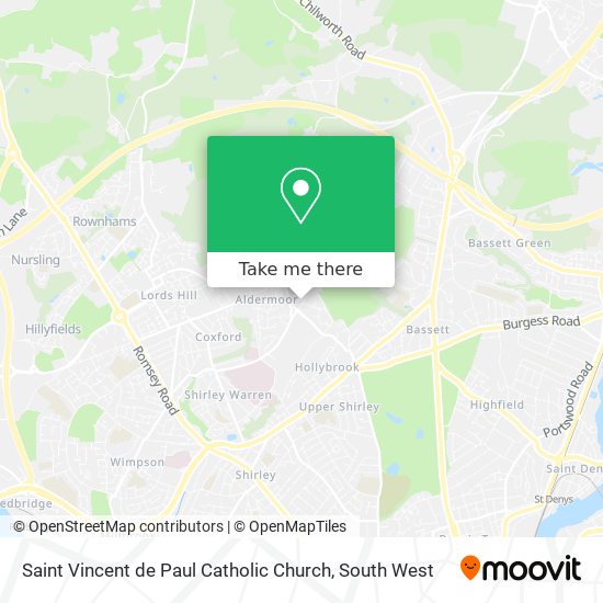 Saint Vincent de Paul Catholic Church map