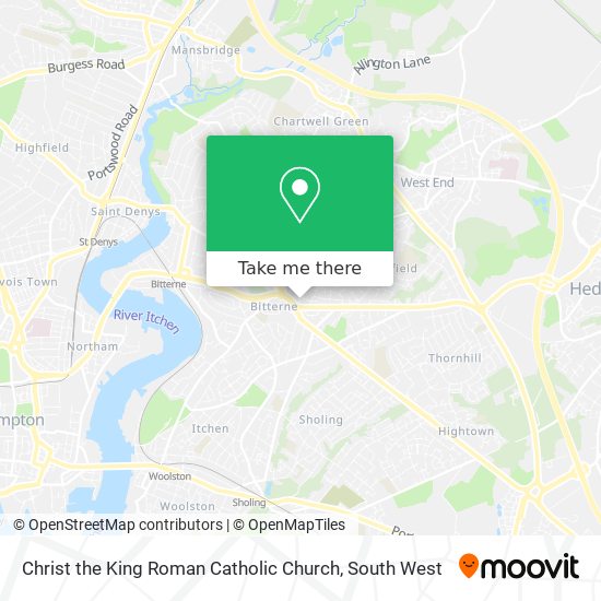 Christ the King Roman Catholic Church map