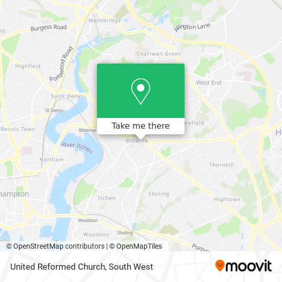 United Reformed Church map