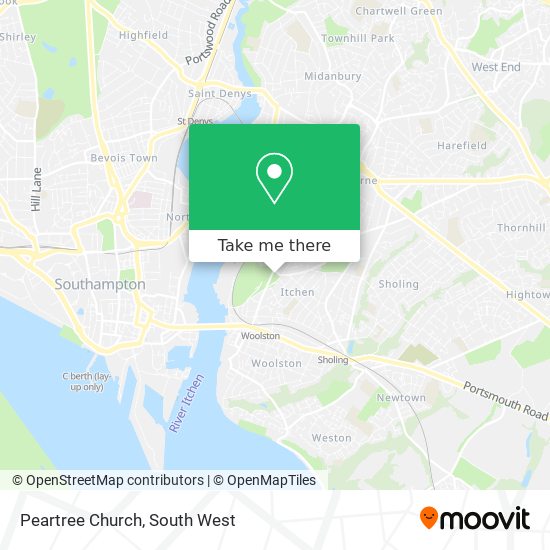 Peartree Church map