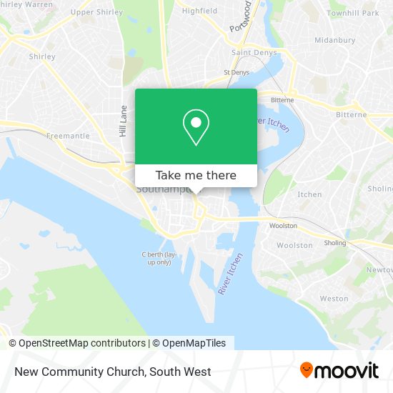 New Community Church map