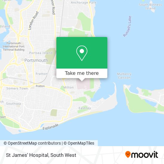 St James' Hospital map