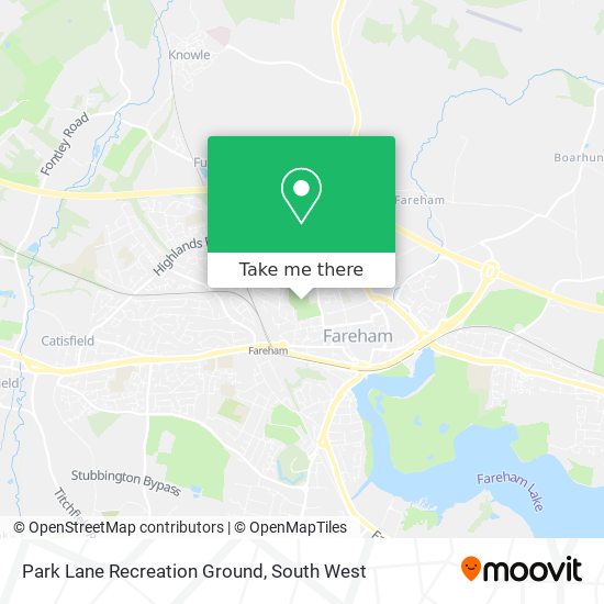 Park Lane Recreation Ground map