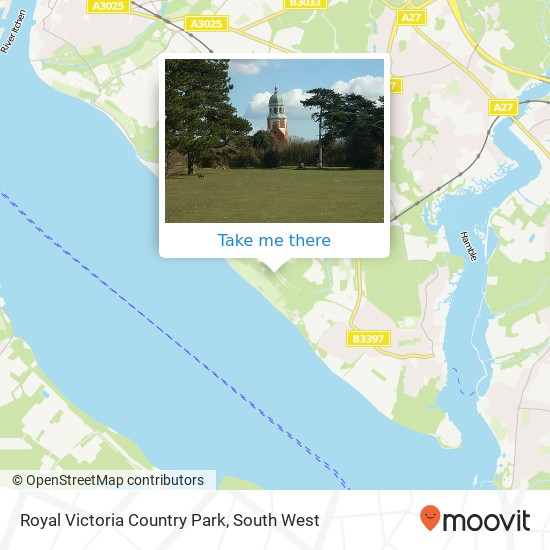 Royal Victoria Country Park map