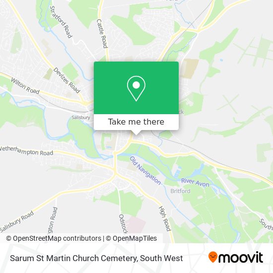 Sarum St Martin Church Cemetery map