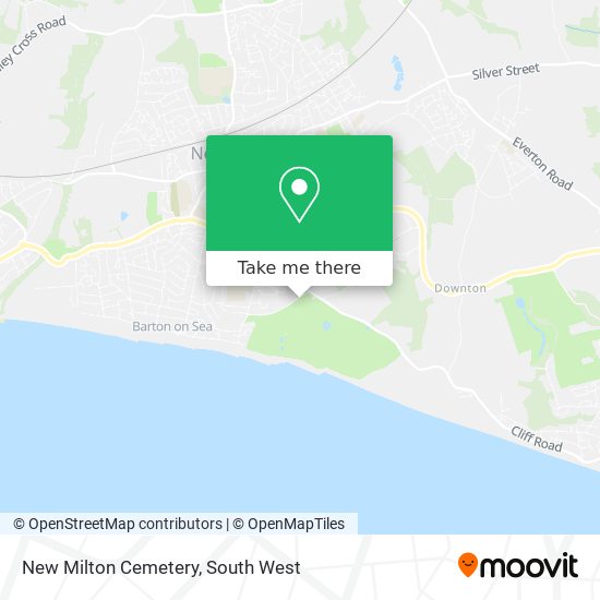 New Milton Cemetery map