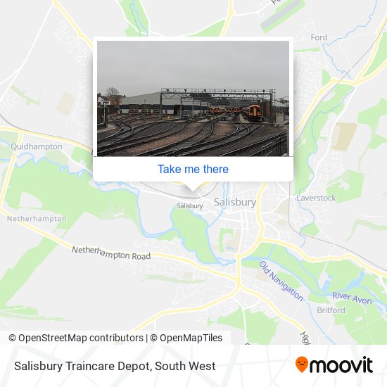 Salisbury Traincare Depot map
