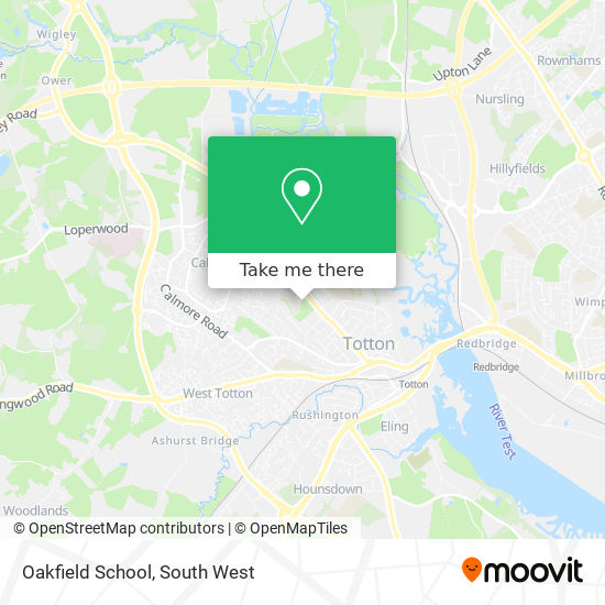 Oakfield School map