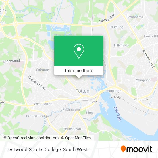 Testwood Sports College map