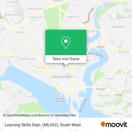 Learning Skills Dept. (ML002) map