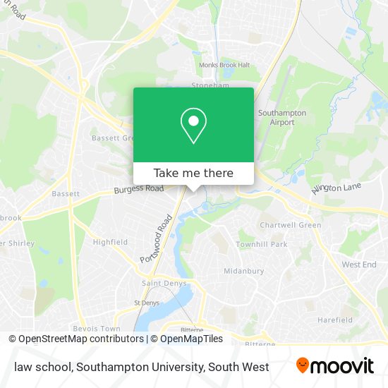 law school, Southampton University map